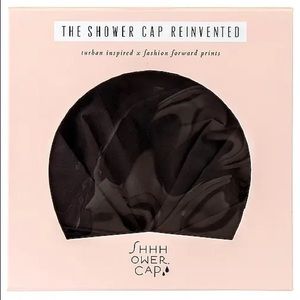 NEW SHHHOWERCAP Turban-Inspired Shower Cap | Black